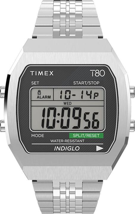Actual product image Timex watch t80 steel (Chronograph, 36 mm)