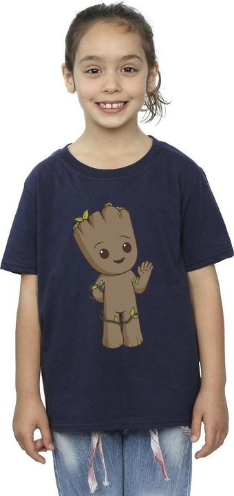 Actual product image Girls I Am Groot Cute Groot Cotton T-Shirt (140, 146)
