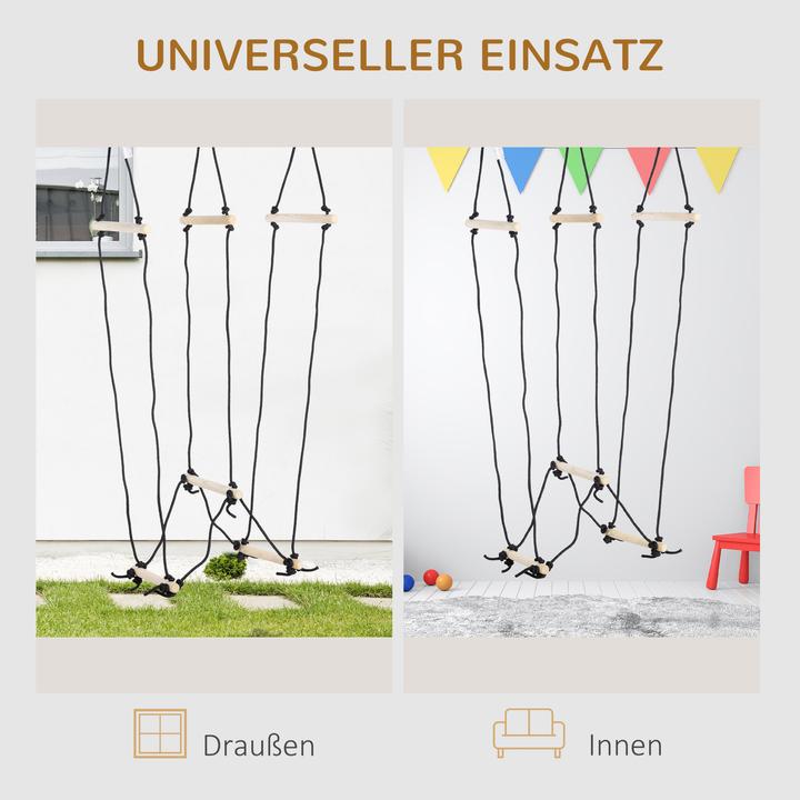 Nutritional values and ingredients Outsunny Children's climbing ladder with wooden rungs