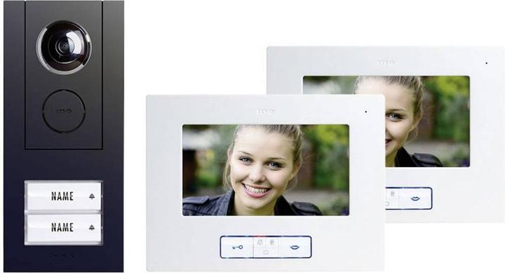 Actual product image M-E GMBH modern-electronics 41177 Video door intercom wired complete set 2 family houses (Cable)