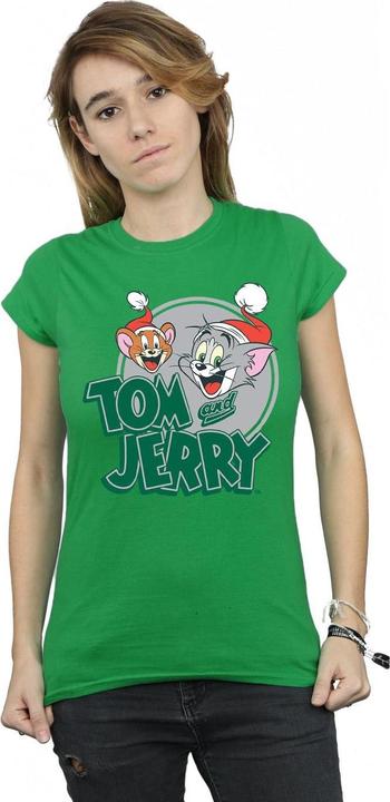 Immagine prodotto Tom & Jerry Christmas Greetings Maglietta Donna (XL)