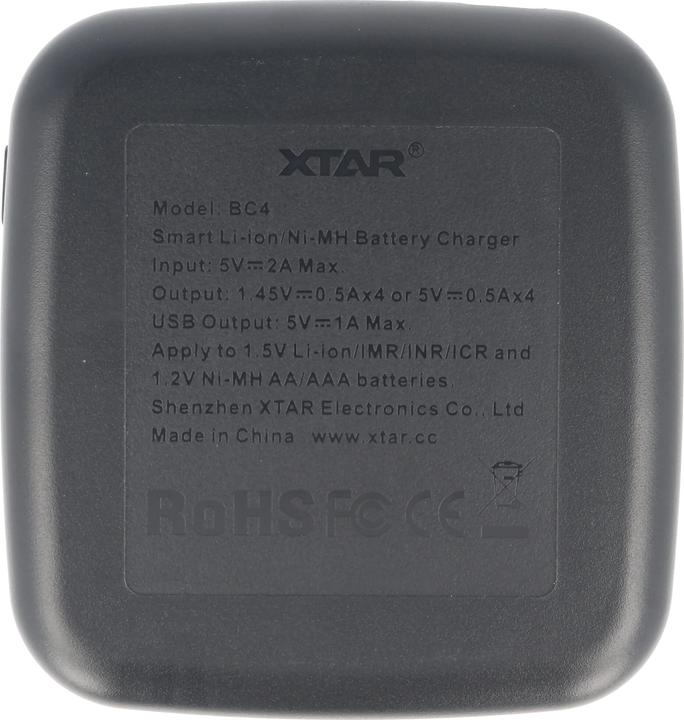 Produktbild Xtar BC4 (4 Stk., AA, 2000 mAh, Ladegerät inkl. Akku)