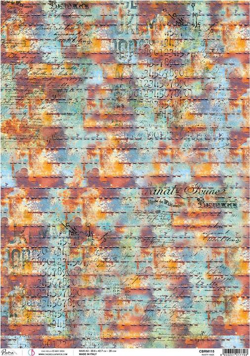Immagine prodotto Ciao Bella Filo di paglia Motif "Coral Reef - Rusty", DIN A3 (28 g/m², 1 x)