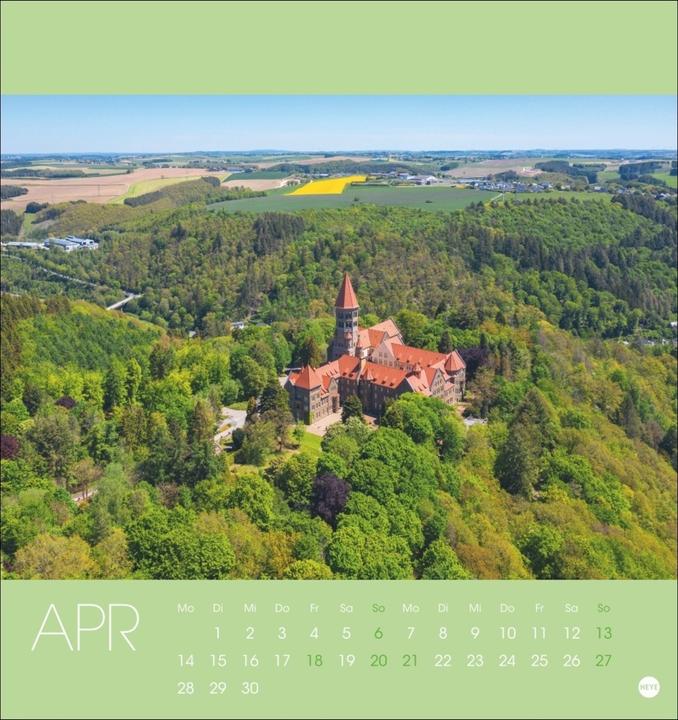 Actual product image Heye Luxembourg postcard calendar 2025 (16 x 17 cm, Hardcover)