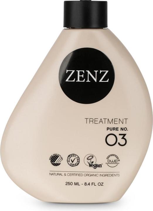 Zenz Traitement capillaire PURE No. 03 250 ml Propriétés réparatrices et sans parfum Hydrate et nourrit (250 ml)