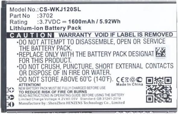 Actual product image AGI Battery compatible with Wiko Jerry 3702 - Battery - 1,600 mAh
