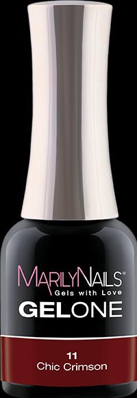 Marily Nails GELONE – 11 Chic Crimson (Chic Crimson, Gel-Effekt Nagellack)