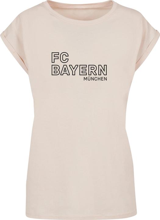 FC Bayern München Ladies Logo Vertical Extended Shoulder Tee - 115565