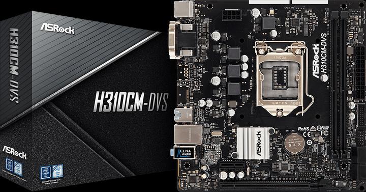 Immagine prodotto AsRock H310CM-DVS (LGA 1151, Intel H310, mATX)