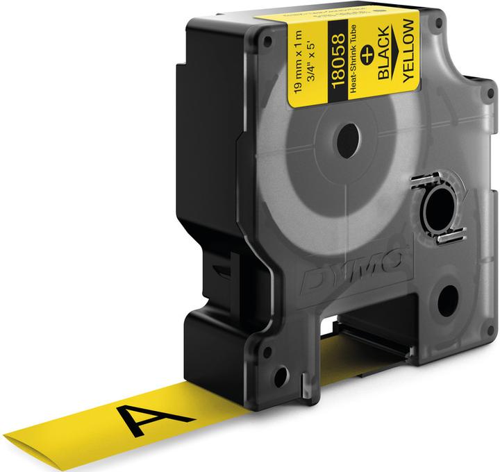 Dymo Heissschrumpfschlauch ID1 19mm gelb (1.90 cm, Gelb)
