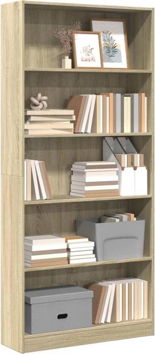 Immagine prodotto VidaXL Bücherregal Regal Standregal Büroregal Aufbewahrungsregal Sonoma-Eiche (80 x 24 x 176 cm)
