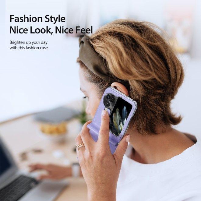 Actual product image Dux Ducis Bril Series Leather Cover (Oppo Find N3 Flip)