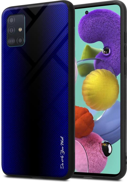 Actual product image Cadorabo TPU Striped Glass Cover (Samsung Galaxy M40s)