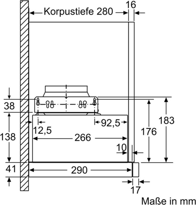Actual product image Bosch Hausgeräte DFL064A52 (Substructure hood)