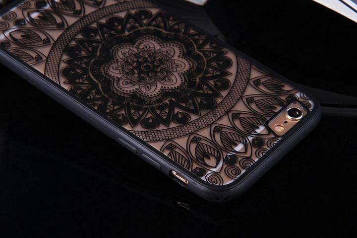 Produktbild König Design Xiaomi Redmi Note 4 Handy Hülle Mandala Case Schutzhülle Motiv Kreis Schwarz Neu (Xiaomi Redmi Note 4)