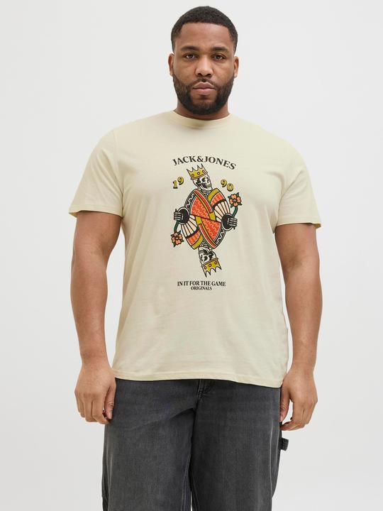Actual product image Jack & Jones Plus Size Gedruckt T-shirt T-shirt (7XL)
