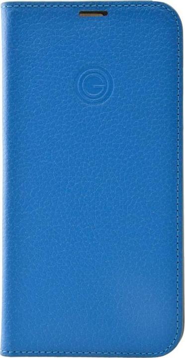 Produktbild Mike Galeli Book-Cover in Echtleder Marc true blue (Apple iPhone 13 Pro)