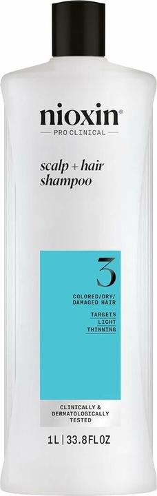 Actual product image Nioxin Scalp + Hair System 3 Shampoo (1000 ml, Liquid shampoo)