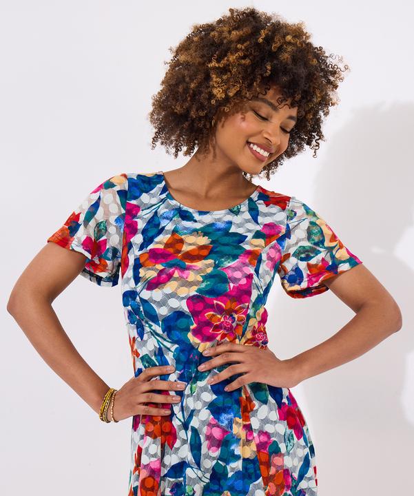 Actual product image Joe Browns Floral Lace Knee-Length Dress (36)