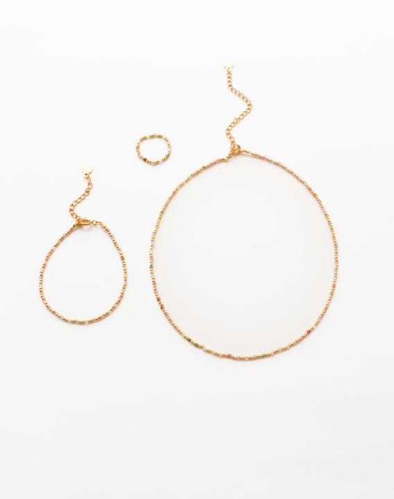 Tara Style Siara Schmuckset (waterproof) (18k Edelstahl vergoldet, 100% wasserfest)