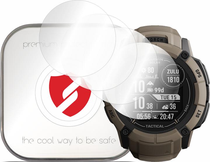 Smart Protection - Premium Classic (4 pack) - Garmin Instinct 2X Solar - Clear