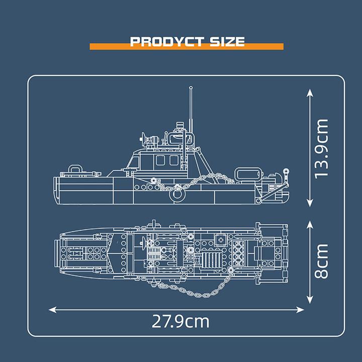 Image du produit Mould King Bateau de police