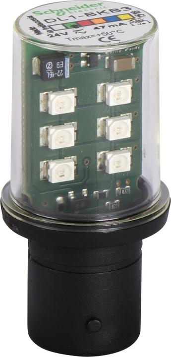 Produktbild Schneider Electric LED-Modul, Blinklicht grün, BA 15d, 24 V DL1BKB3