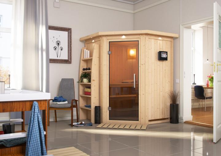 Immagine prodotto Karibu Nanja con corona sul tetto (Plug & Play 3,6 KW - Bio controllo esterno)