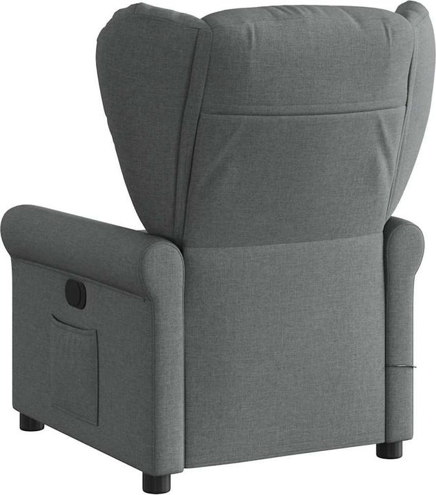Immagine prodotto VidaXL Sedia da massaggio elettrica in tessuto grigio scuro