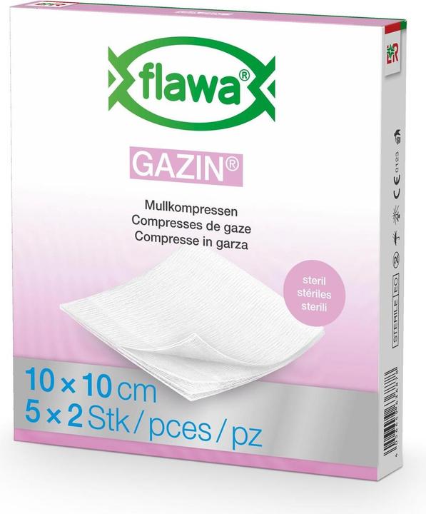 Produktbild Flawa Gazin Mullkompressen 10x10cm steril
