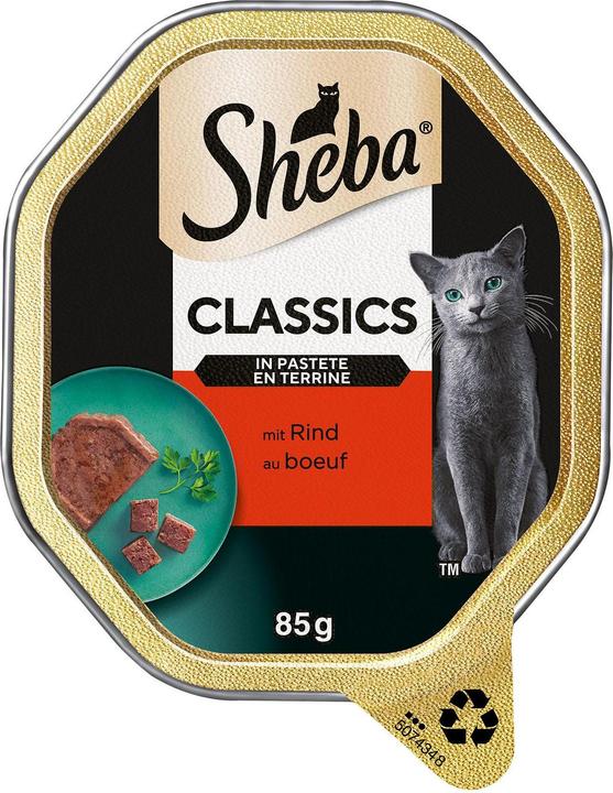 Immagine prodotto Sheba Ciotola Classici in paté con carne di manzo (Adulto, 22 pz., 85 g)