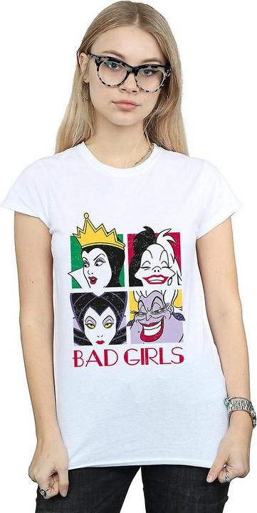 Image du produit Disney Femme/Les femmes Villains - T-shirt boyfriend en coton (L)