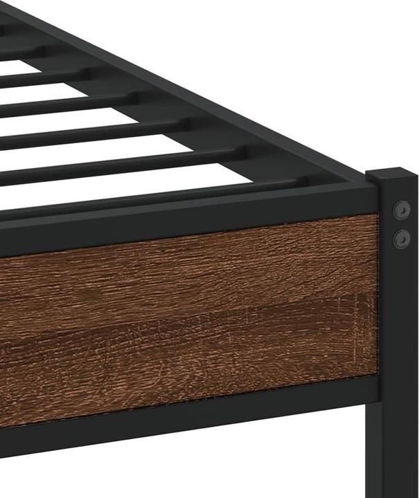 Produktbild VidaXL Metallbett Bett Lattenrost Einzelbett Bettgestell ohne Matratze 107x203cm (107 x 203 cm)