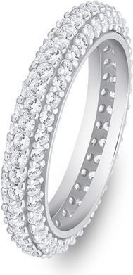 Image du produit Brilio Silver - bague argentée étincelante avec zircons clairs RI093W - Circuit : 54 mm (54)