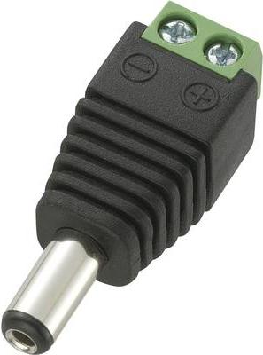 Image du produit Tru Components DC14-M Connecteur basse tension mâle, droit 5.5 mm 2.1 mm 1 pce