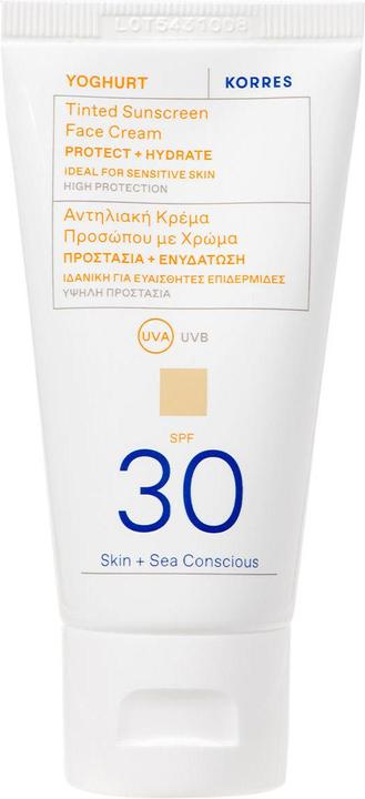 Produktbild Korres Yoghurt Tinted Sunscreen Face Cream SPF 30 (Sonnencreme Gesicht, SPF 30, 50 ml)