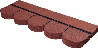 Actual product image Colibri Bitumen shingles Classic Red 14 pieces approx. 2sqm