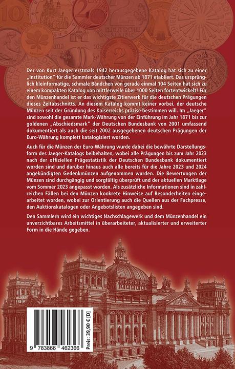 Produktbild Die deutschen Münzen seit 1871 (Deutsch, Michael Kurt Sonntag, Kurt Jaeger, 2023)