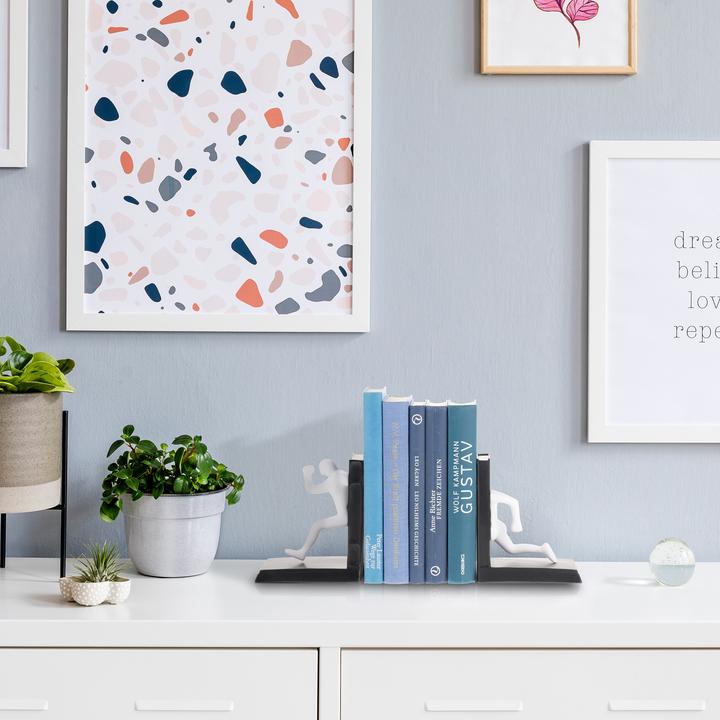 Actual product image Relaxdays 2x bookends (12 x 9.5 x 14.5 cm)