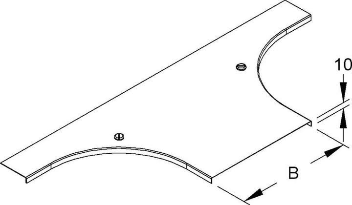 Immagine prodotto Niedax NIE RTADV 70 copertura per attacco a T, larghezza 74 mm nastro zincato