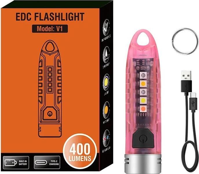 Immagine prodotto Boruit Torcia LED V1 - 12 modalità - 400 lumen (7.30 cm, 400 lm)