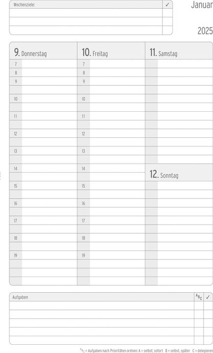Produktbild Chronoplan Buchkalender (13.5 x 21 cm, Deutsch)