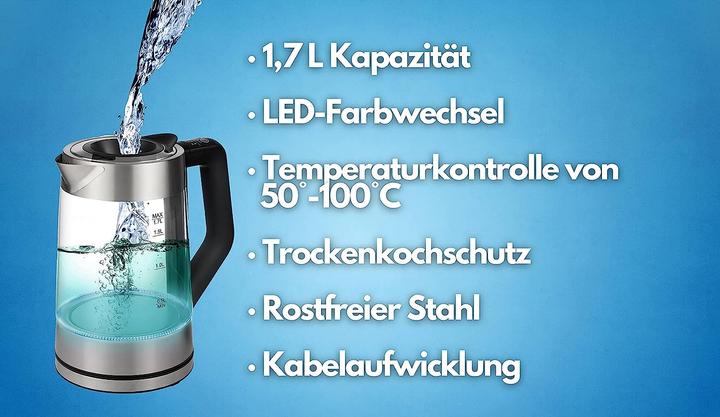 Immagine prodotto Ecosa Bollitore in vetro (1.70 l)