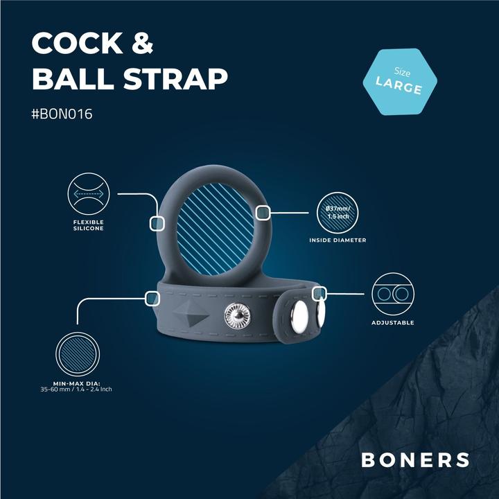 Produktbild Boners Cock & Ball Strap L (6 cm)