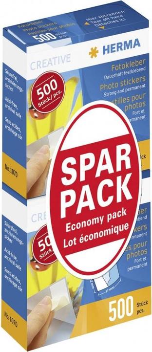 Actual product image HERMA Photo adhesive double pack 2x500 pieces Sparpack