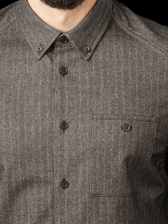 Actual product image Drykorn Herringbone Liet Overshirt Grey (S)