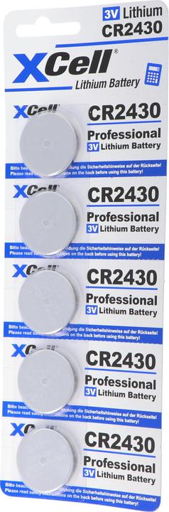 Image du produit XCell Pile CR2430, lot de 5 (5 pcs, CR2430, 290 mAh)