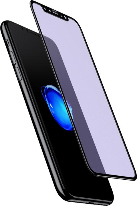 Produktbild PhoneLook 3D Tempered Glass Schutzglas schwarz anti-Blue Light (1 Stück, Apple iPhone XS Max)