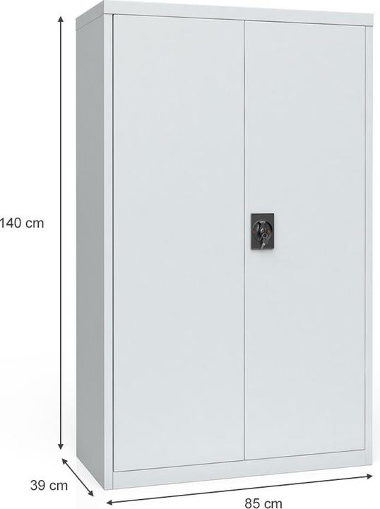 Actual product image Vicco Metallschrank (85 x 39 x 140 cm)