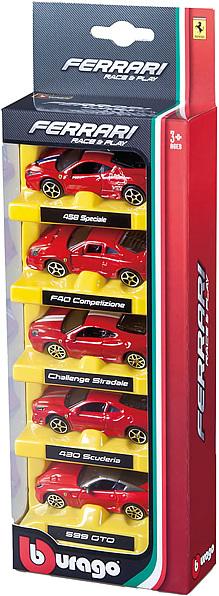 Actual product image Bburago Ferrari set of 5
